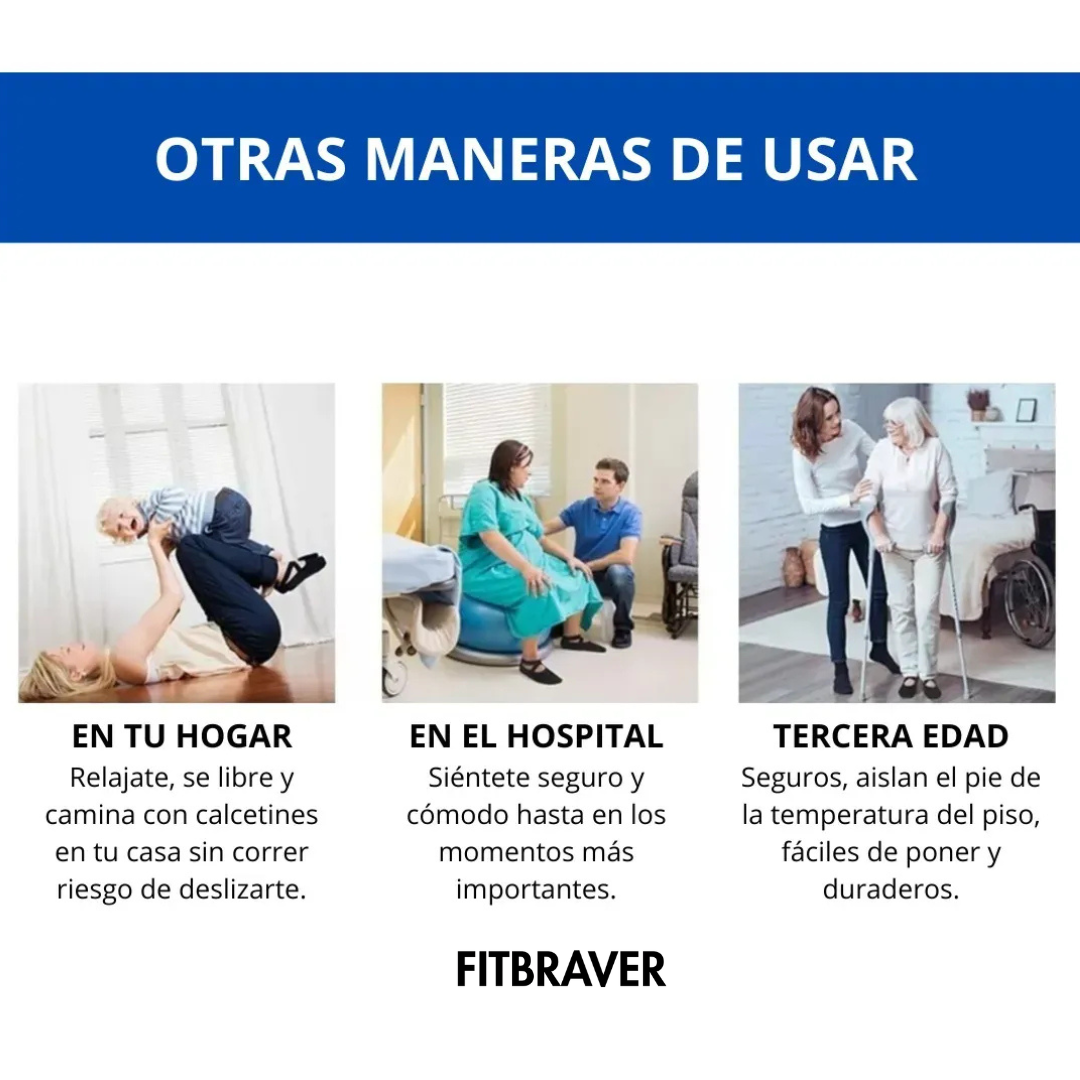 Set 6 Calcetines Antideslizantes Algodón Yoga Pilates Casa