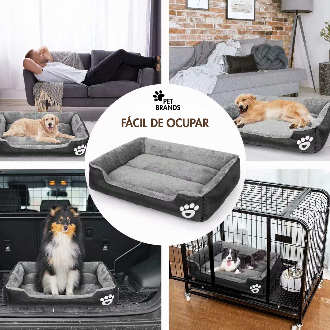 Cómoda Cama Para Perro M 56x72 Colchon Anti Estres Petbrands