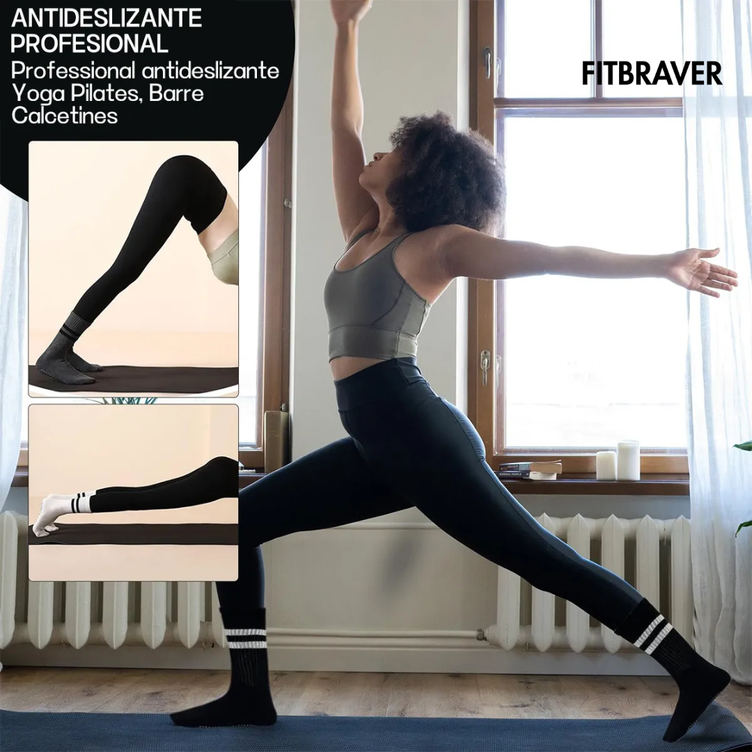 12 Pares de Calcetines Largos Yoga Pilates