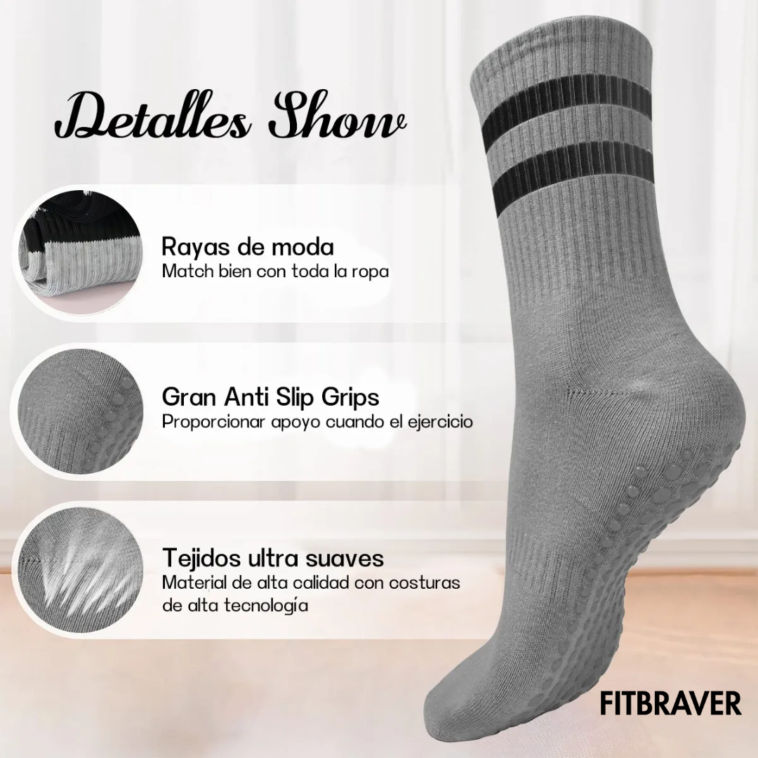 12 Pares de Calcetines Largos Yoga Pilates