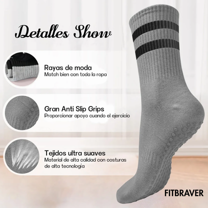 12 Pares de Calcetines Largos Yoga Pilates