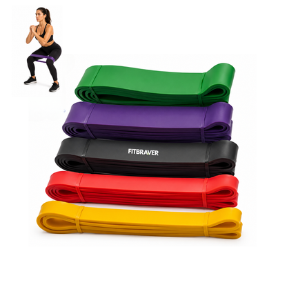 Set 5 Bandas Elasticas De Resistencia Pack Ligas Tpe Fitness