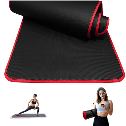 Mat Yoga Grueso 10mm Cómodo Antideslizante Nbr 183x61cm Fit