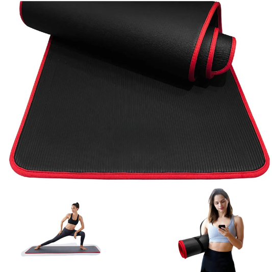 Mat Yoga Grueso 10mm Cómodo Antideslizante Nbr 183x61cm Fit