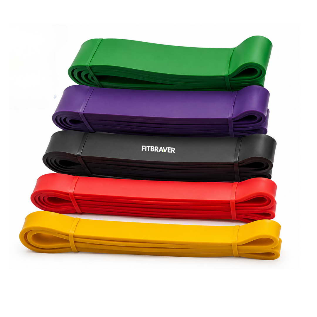 Set 5 Bandas Elasticas De Resistencia Pack Ligas Tpe Fitness
