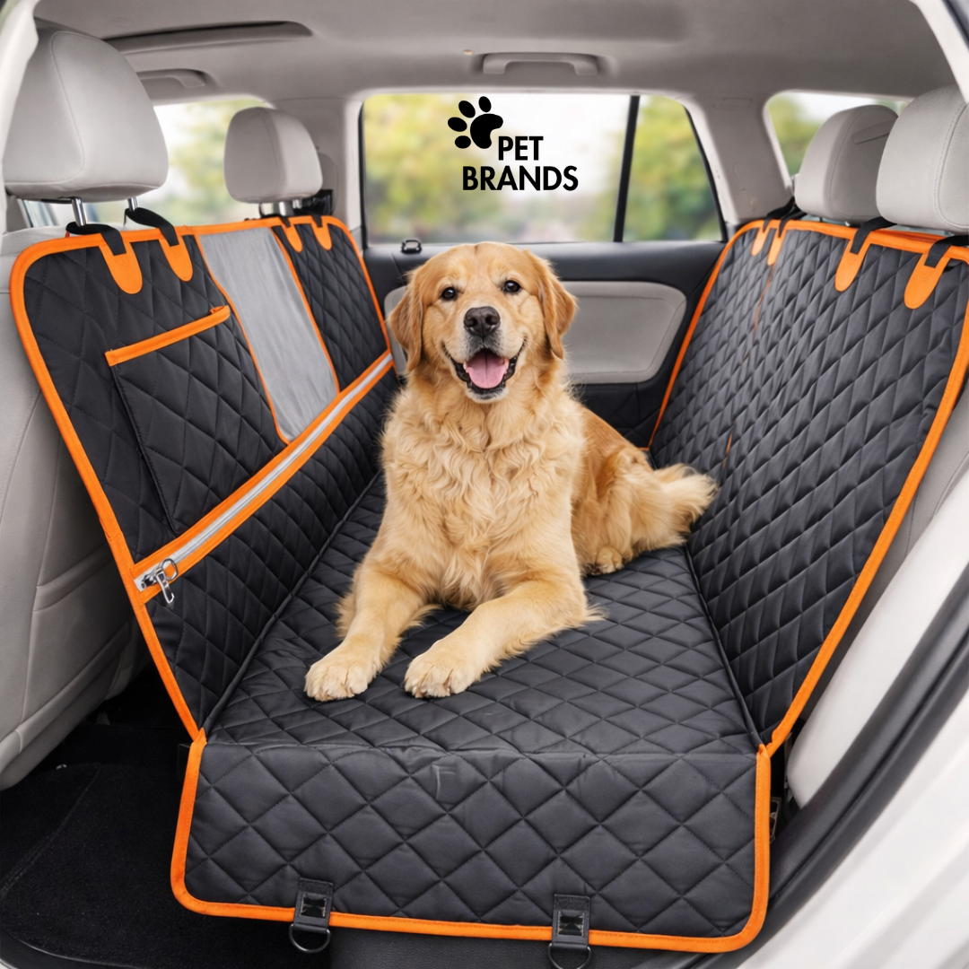 Cubre Asiento Impermeable Auto Funda Petsbrand Negra Tela Resistente