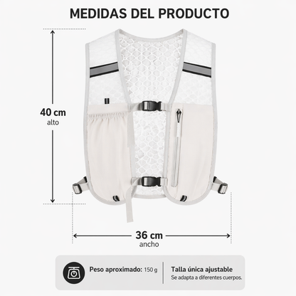 Chaleco Running Fitbraver Bolso Bicicleta Mochila Trail Senderismo