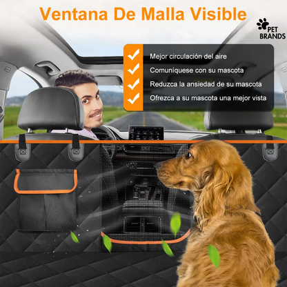 Cubre Asiento Impermeable Auto Funda Petsbrand Negra Tela Resistente
