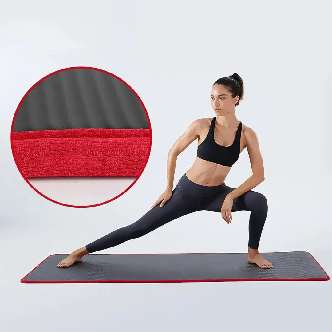 Mat Yoga Grueso 10mm Cómodo Antideslizante Nbr 183x61cm Fit
