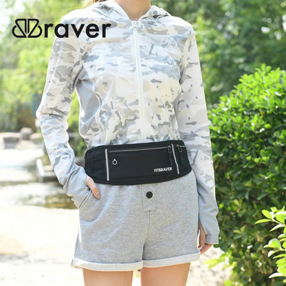 Cómodo Banano Running Fitbraver Resistente al Agua Negro