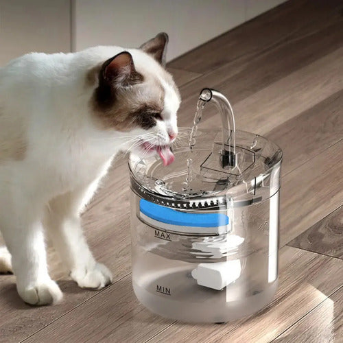 Bebedero Dispensador Agua Automatico Gatos Perros Con Sensor