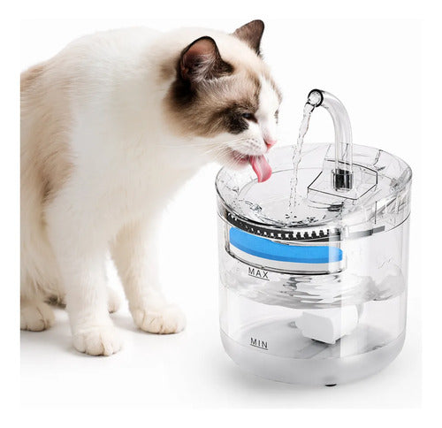Bebedero Dispensador Agua Automatico Gatos Perros Con Sensor