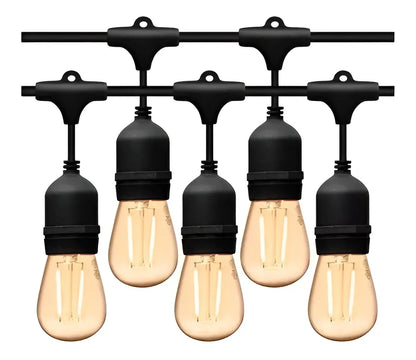 Guirnalda Exterior Unible 10 Metros 10 Ampolletas Enchufable