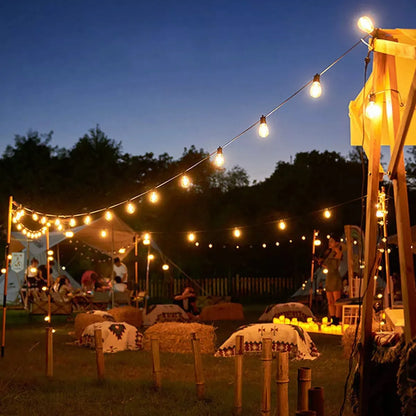 Guirnalda Exterior Unible 10 Metros 10 Ampolletas Enchufable