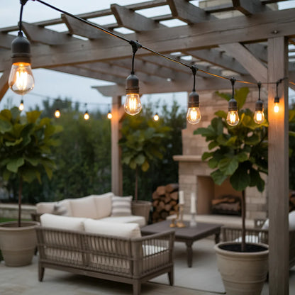 Guirnalda Exterior Unible 10 Metros 10 Ampolletas Enchufable