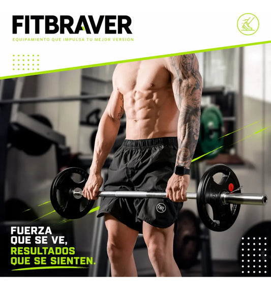 Disco Olímpico Grip 20kg Con Asas Recubierto En Goma