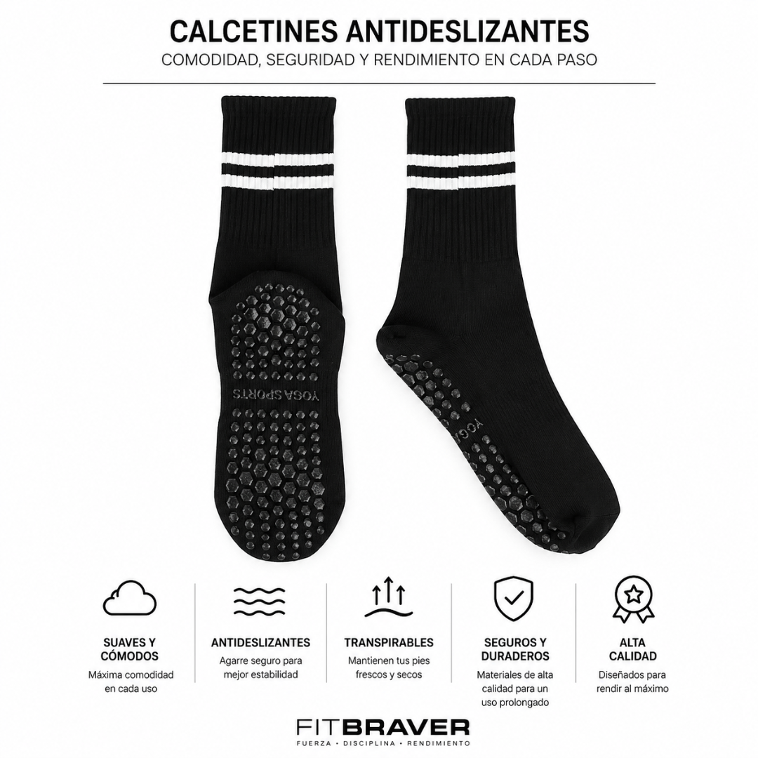 12 Pares de Calcetines Largos Yoga Pilates