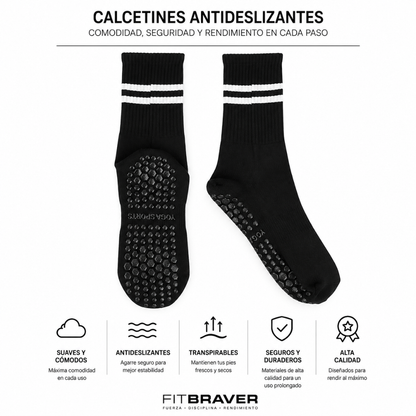 12 Pares de Calcetines Largos Yoga Pilates